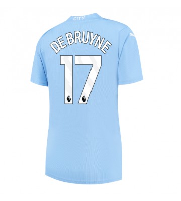 Manchester City Kevin De Bruyne #17 Domácí Dres pro Dámy 2023-24 Krátkým Rukávem